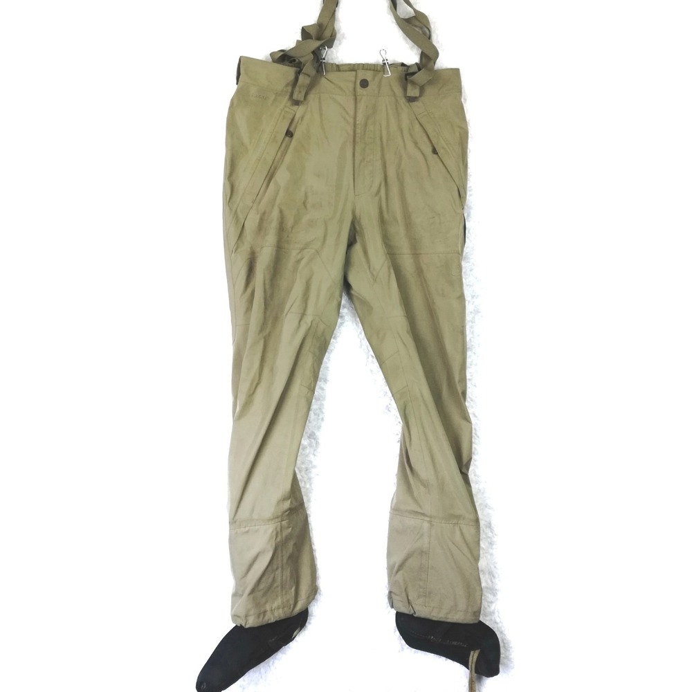 Cloudveil Wading Pants Unisex XL Khaki Stockingfoot Fly Fishing Waders Suspender